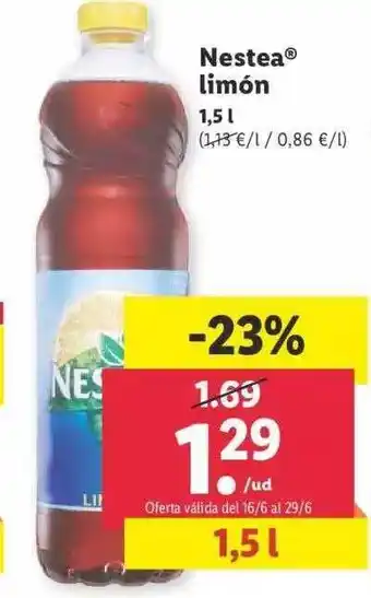 Lidl Nestea Limón oferta