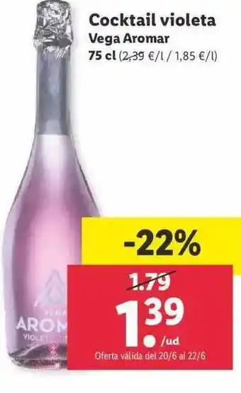 Lidl Cocktail Violeta Vega Aromar oferta