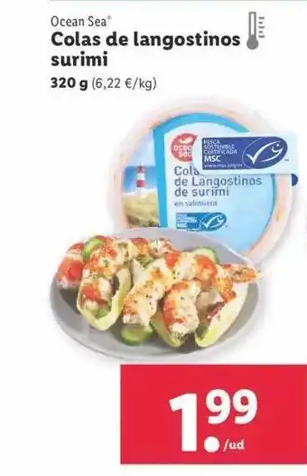 Lidl Ocean Sea Colas De Langostinos Surimi oferta