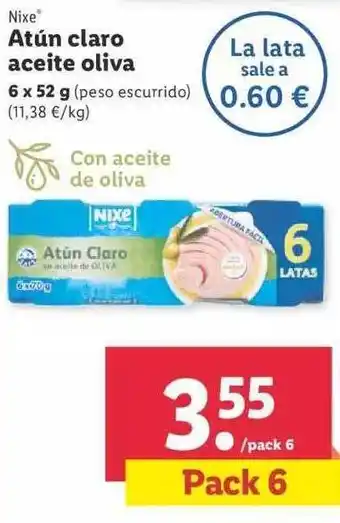 Lidl Nixe Atún Claro Aceite Oliva oferta