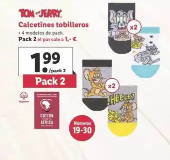 Lidl Tom And Jerry Calcetines Tobilleros oferta