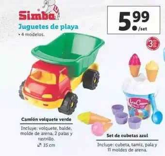 Lidl Simba Juguetes De Playas oferta
