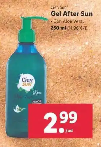 Lidl Cien Sun Gel After Sun oferta