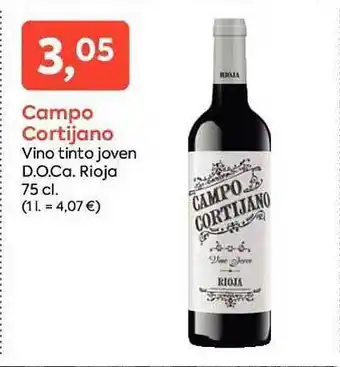 Suma Supermercados Campo Cortijano Vino Tinto Joven D.o.ca. Rioja oferta