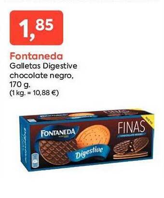 Suma Supermercados Fontaneda Galletas Digestive Chocolate Negro oferta