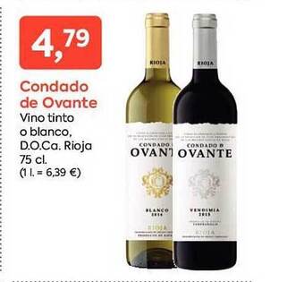 Suma Supermercados Condado De Ovante Vino Tinto O Blanco D.o.ca. Rioja oferta