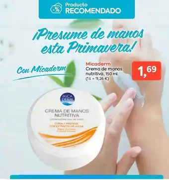 Suma Supermercados Micaderm Crema De Manos Nutritiva oferta