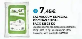 BigMat Sal Vacuum Especial Piscinas Enisal Saco De 25 oferta