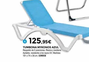 BigMat Tumbona Mykonos Azul oferta