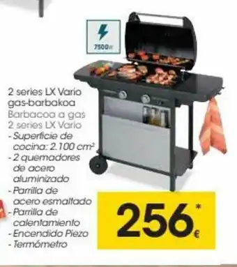 Eroski Barbacoa A Gas 2 Series Lx Vario oferta