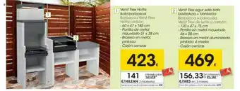 Eroski Barbacoa Venit Flex Hottte Carbón Barbacoa + Bancada Venit Flex De Leña O Carbón oferta