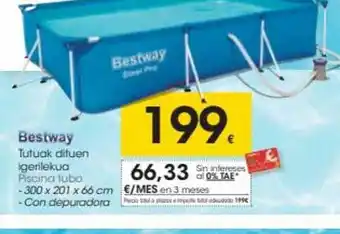 Eroski Bestway Piscina Tubo oferta