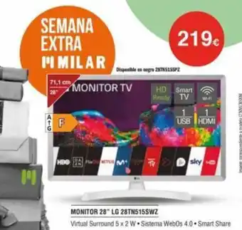 Milar LG Monitor 28" 28TN515SWZ oferta