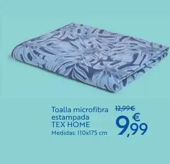 Carrefour Toalla Microfibra Estampada Tex Home oferta