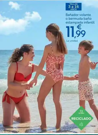 Carrefour Bañador Volante O Beruda Baño Etampada Infantil oferta