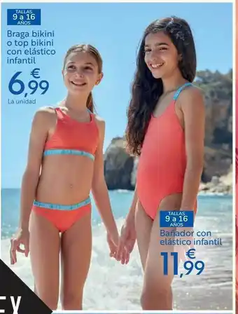 Carrefour Braga Bikini O Top Bikini Con Elástico Infantil Bañador Con Elástico Infantil oferta