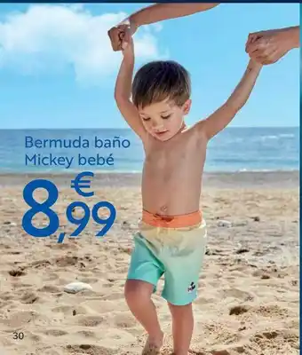 Carrefour Bermuda Baño Mickey Bebé oferta