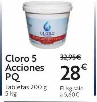 Carrefour Cloro 5 Acciones Pq oferta