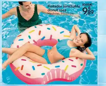 Carrefour Flotador Hinchable Donut Rosa oferta