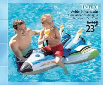 Carrefour Intex Avión Hinchable Con Lanzador De Agua Medidas oferta