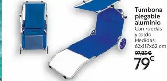 Carrefour Tumbona Plegable Aluminio oferta
