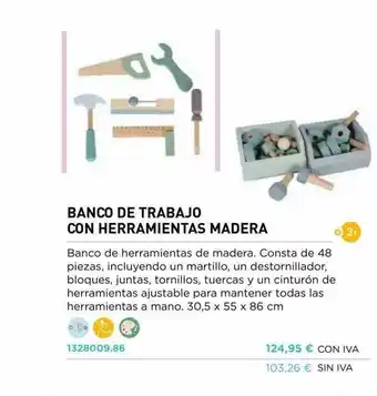 Abacus Banco De Trabajo Con Herramientas Madera oferta