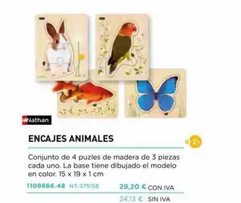 Abacus Encajes Animales Nathan oferta