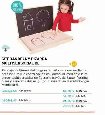 Abacus Set Bandeja Y Pizarra Multisensorial XL oferta