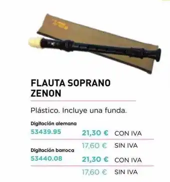 Abacus Flauta Soprano Zenon oferta
