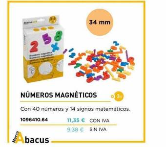Abacus Números Magnéticos oferta