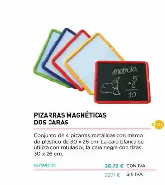 Abacus Pizarras Magnéticas Dos Caras oferta