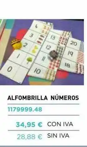 Abacus Alfombrilla Números oferta