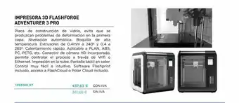 Abacus Impresora 3d Flashforge Adventurer 3 Pro oferta