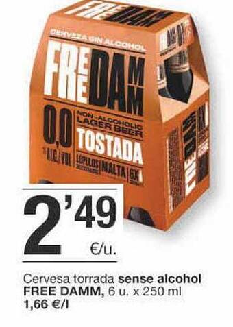 BonpreuEsclat Cervesa Torrada Sense Alcohol Free Damm oferta