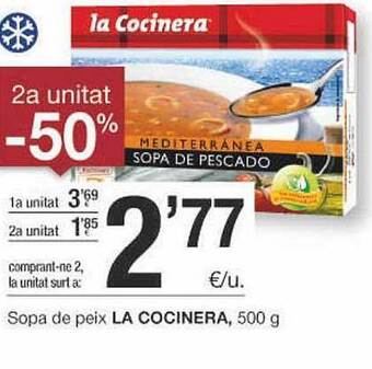 BonpreuEsclat 2a Unitat -50% Sopa De Peix La Cocinera oferta