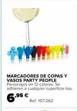 Coferdroza Marcadores De Copas Y Vasos Party People oferta