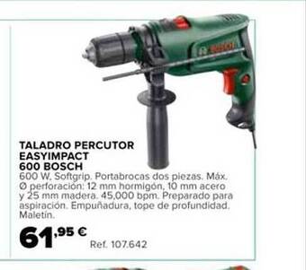 Coferdroza Taladro Percutor Easyimpact 600 Bosch oferta