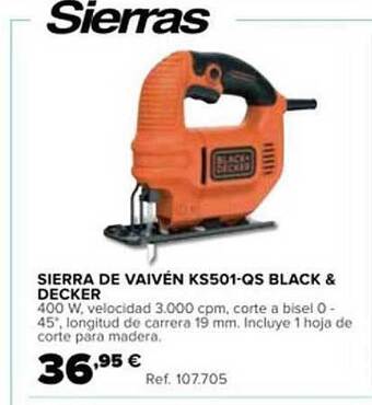 Coferdroza Sierra De Vaivén Ks501-qs Black&decker oferta