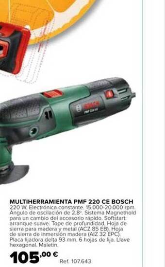 Coferdroza Multiherramienta Pmf 220 Ce Bosch oferta