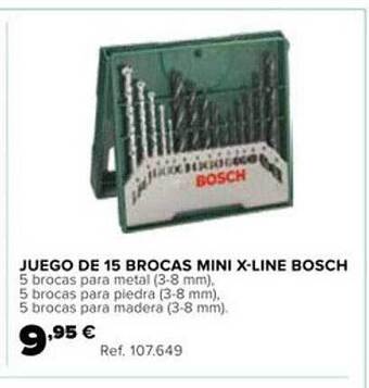 Coferdroza Juego De 15 Brocas Mini X-line Bosch oferta