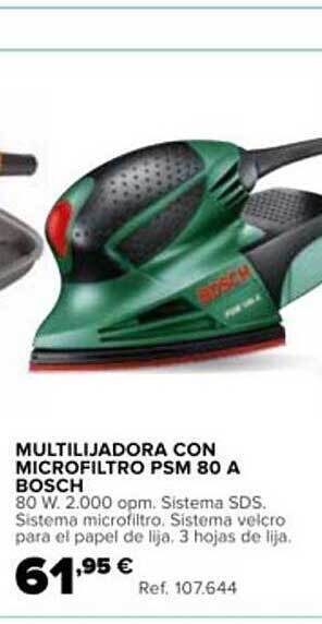 Coferdroza Multilijadora Con Microfiltro Psm 80 A Bosch oferta