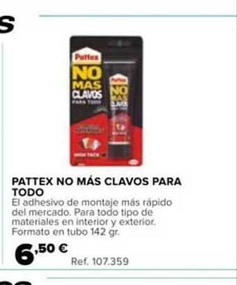 Coferdroza Pattex No Más Clavos Para Todo oferta