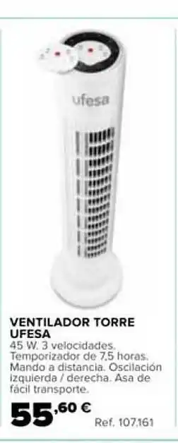 Coferdroza Ventilador Torre Ufesa oferta