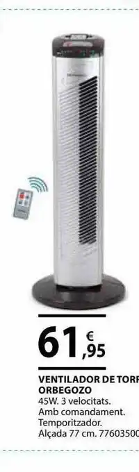 Fes Més Ventilador De Torre Orbegozo oferta