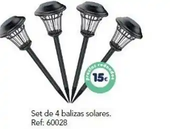 Tiendas MGI Set De 4 Balizas Solares oferta