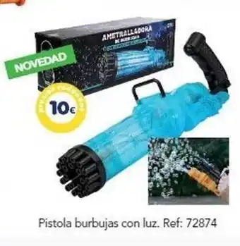 Tiendas MGI Pistola Burbujas Con Luz oferta