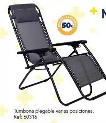 Tiendas MGI Tumbona Plegable Varias Posiciones oferta