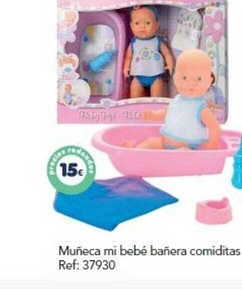 Tiendas MGI Muñeca Mi Bebé Bañera Comiditas oferta