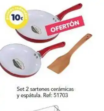 Tiendas MGI Set 2 Sartenes Cerámicas Y Espátula oferta