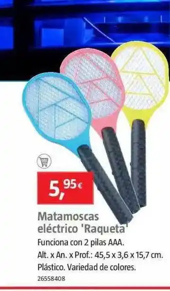 Bauhaus Matamoscas Eléctrico 'raqueta' oferta